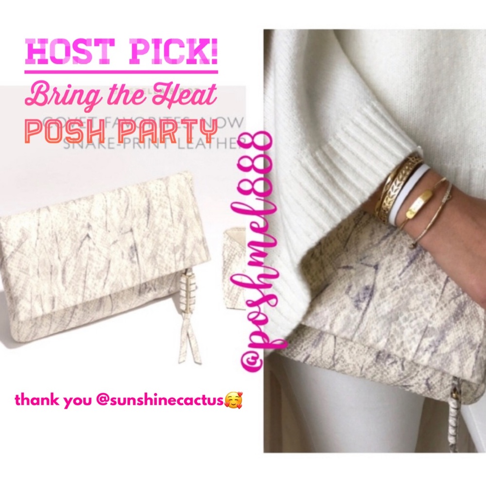 :: Stella & Dot *RARE* Snakeskin Crosby Crossbody